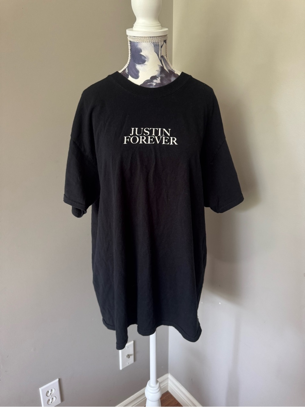 Justin Bieber Purpose Tour Black Graphic T‑Shirt
